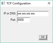 konfiguracja ip/port